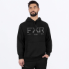 FXR Helium Cotton Pullover Hoodie Black/Grey - pánska mikina