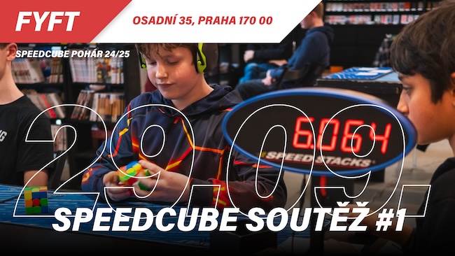 Speedcube soutěž #1 24/25 - 29. září 2024