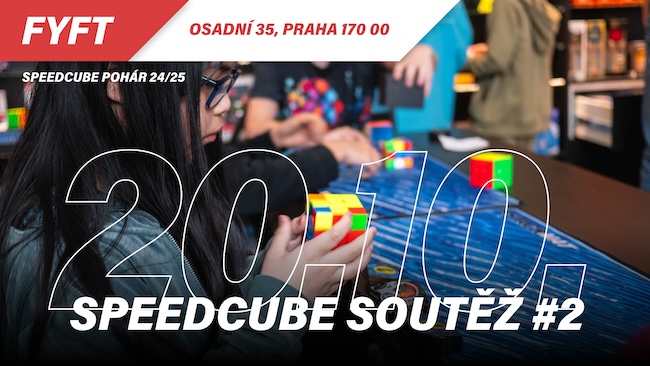 Speedcube soutěž #2 24/25 - 20. října 2024
