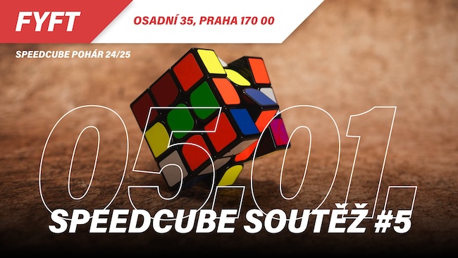 Speedcube soutěž #5 24/25 - 5. ledna 2025
