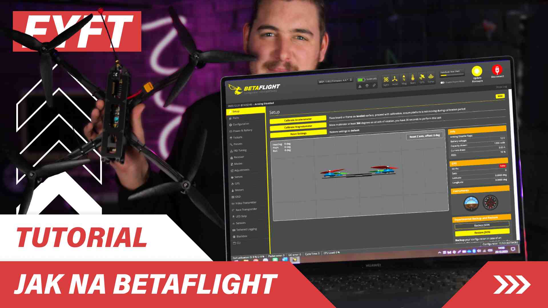 Jak ovládnout Betaflight Configurator | Tutorial