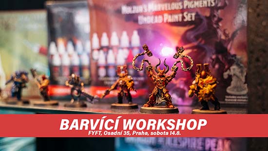 BARVENÍ MINIATUR - WORKSHOP pro začátečníky 14.8. FYFT PRAHA