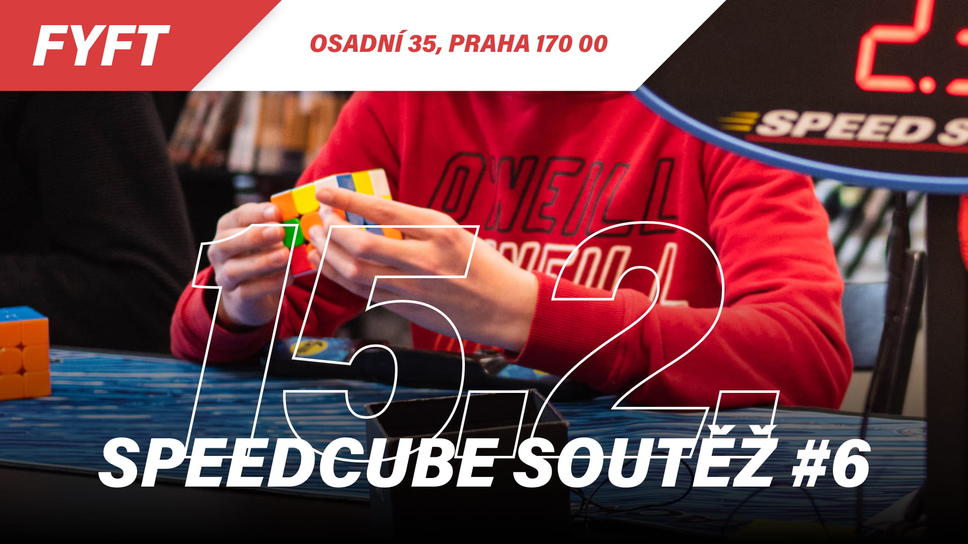 Speedcube soutěž #6 25/26 - 15.2.2026