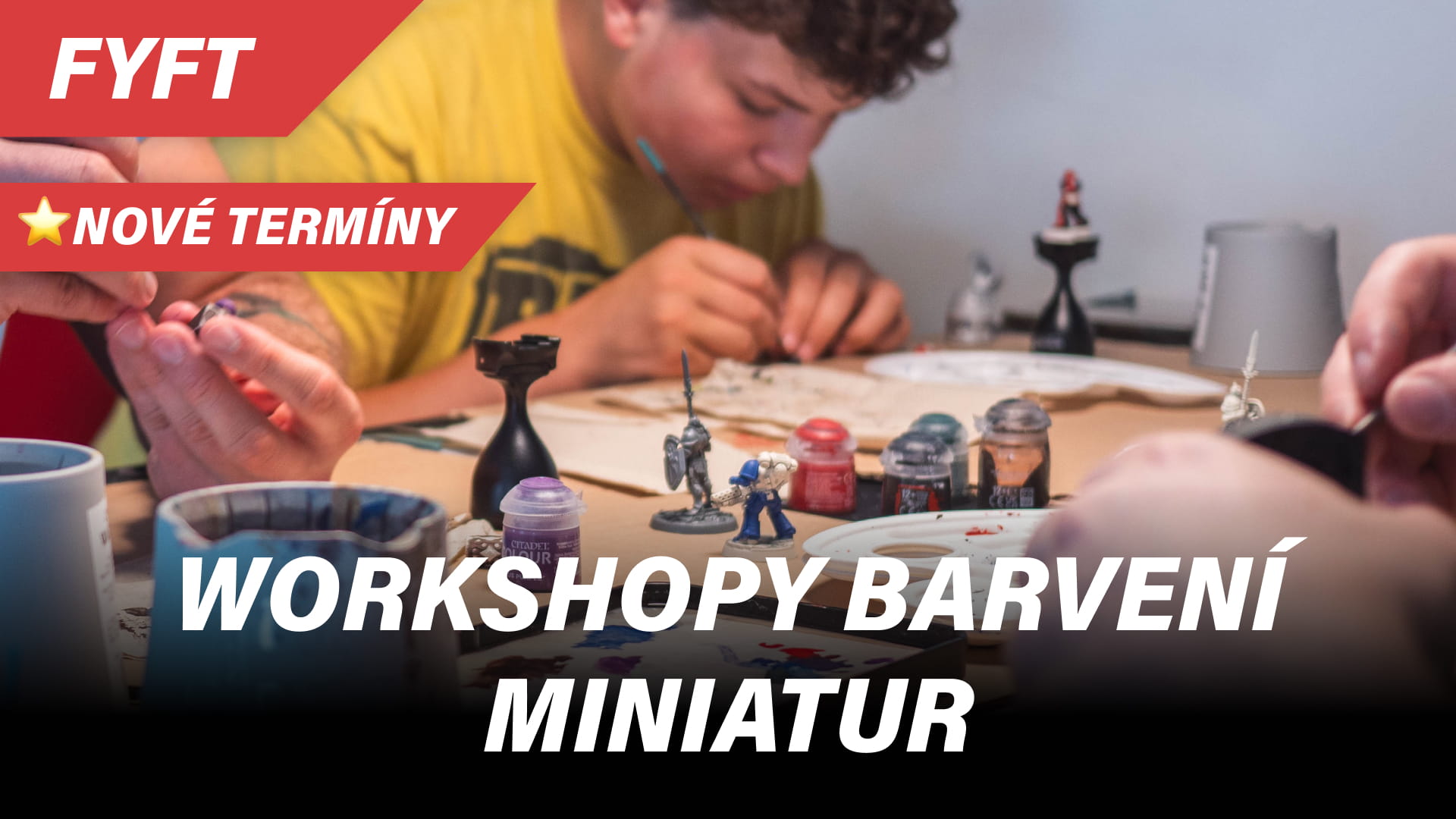 Workshopy barvení miniatur pro začátečníky