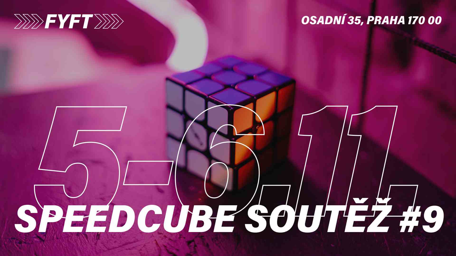 Speedcube soutěž #9 5.-6.11.2022