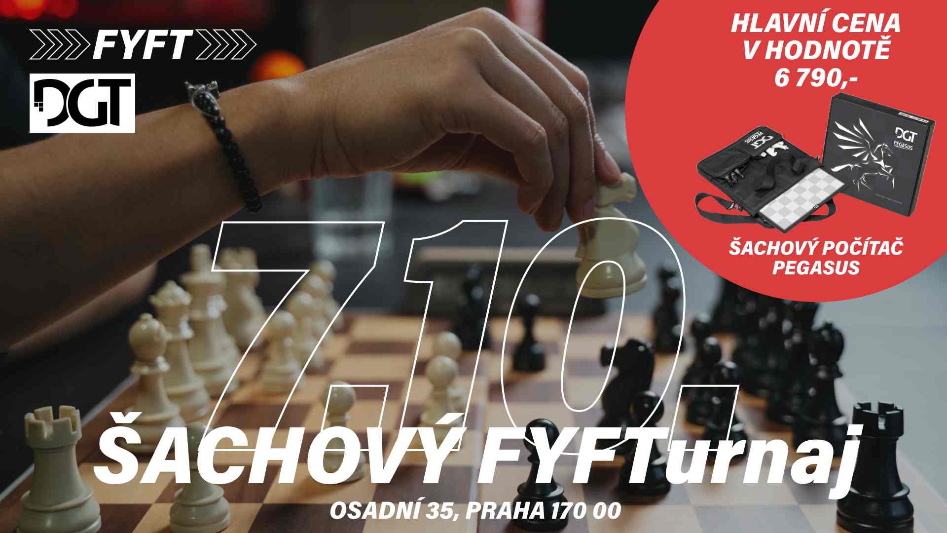 Šachový FYFTurnaj #1, 7.10.2023 | ft. DGT