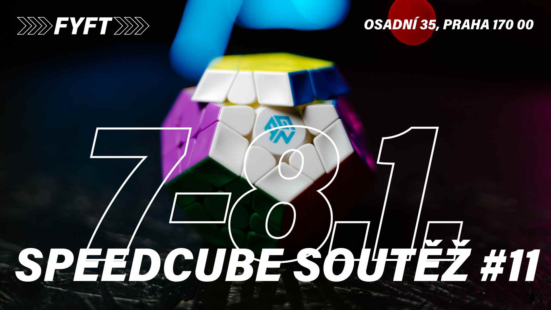 Speedcube soutěž #11 - 7.-8.1.2023