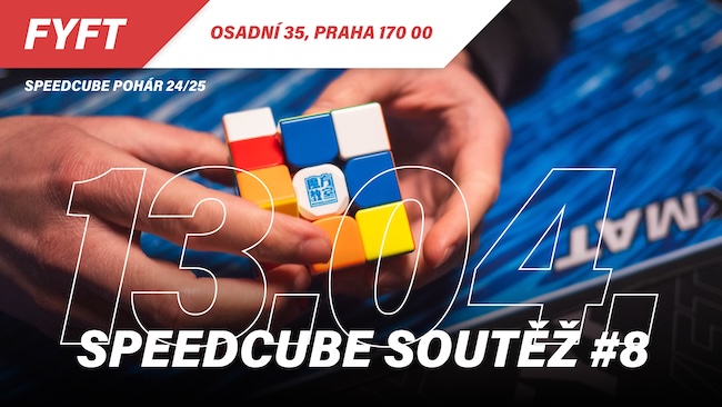Speedcube soutěž #8 24/25 - 13. dubna 2025