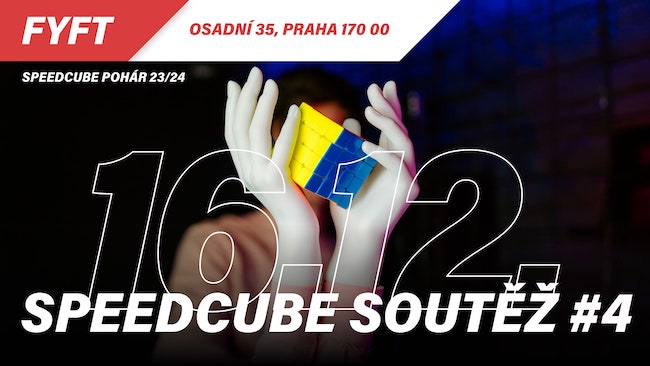 Speedcube soutěž #4 23/24 - 16.12.2023