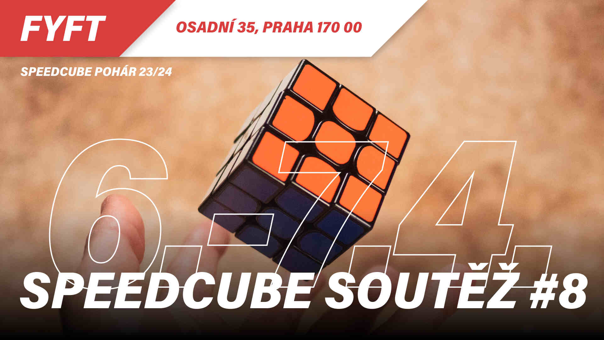 Speedcube soutěž #8 23/24 - 6.-7. dubna 2024