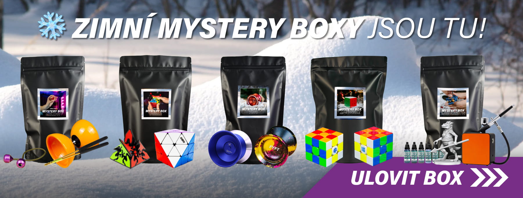 Mystery boxy zima