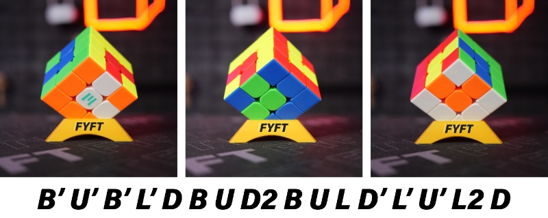 Rubikova kostka triky - barevná kostka v kostce (rubiks cube pattern colour cube in a cube)