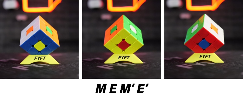 Rubikova kostka triky - 6 středů kytička (rubiks cube pattern 6 centers)