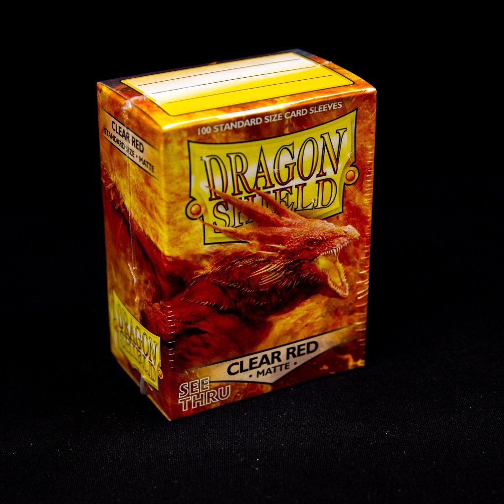 Clear Red Matte (100ks) - Dragon Shield obaly na karty
