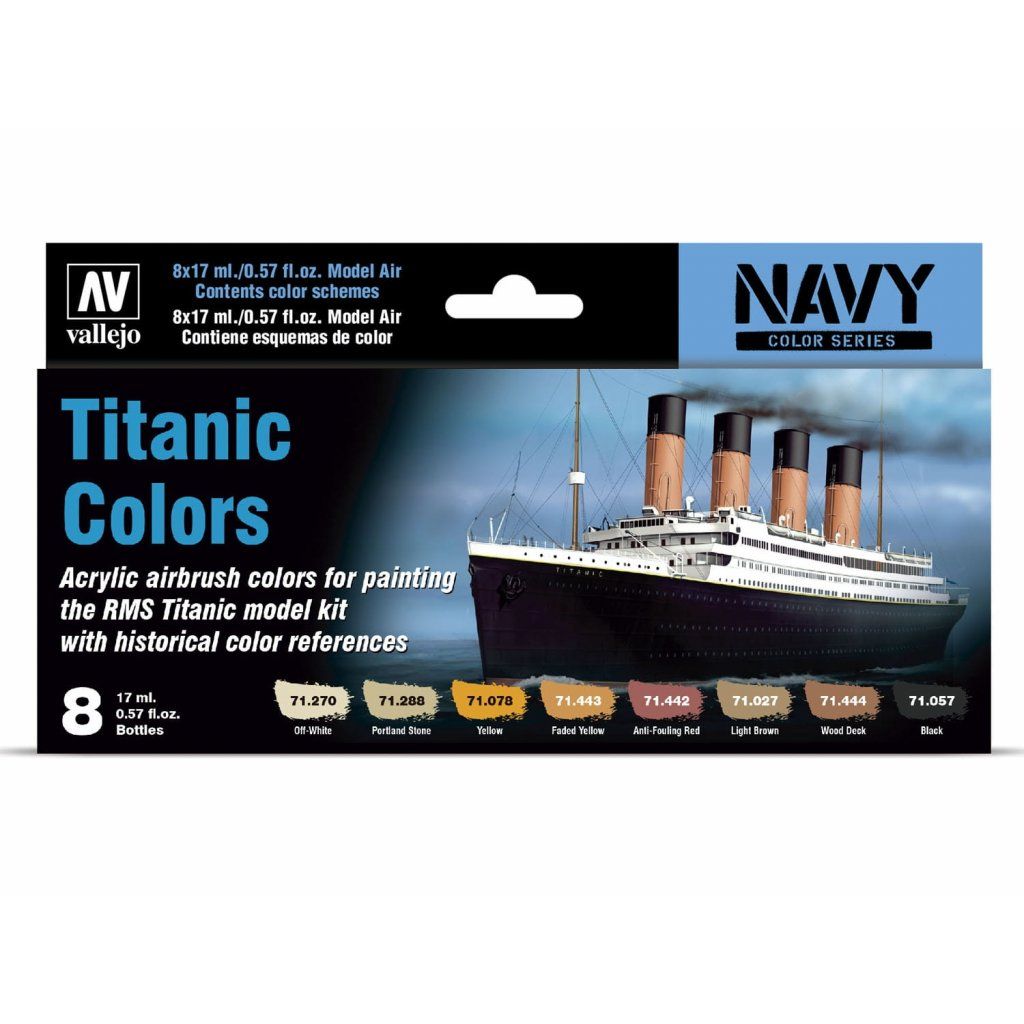 Vallejo Model Air Set 71646 Titanic Colors (8)