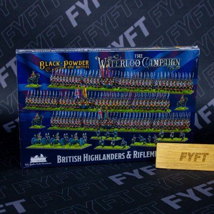Black powder epic battles - waterloo - british highlanders & riflemen