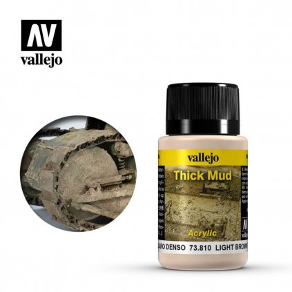 Vallejo Weathering Effects 73810 - Light Brown Mud 40ml