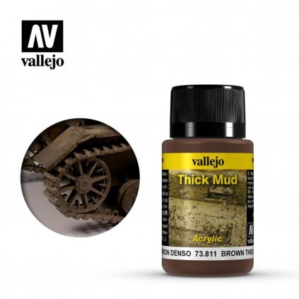 Vallejo Weathering Effects 73811 Brown Thick Mud 40ml