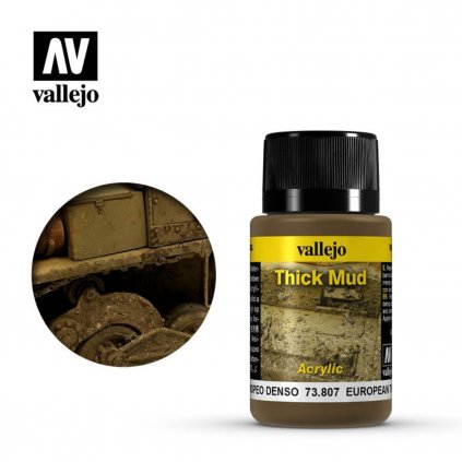 Vallejo Weathering Effects 73807 European Thick Mud 40ml