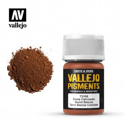 Vallejo Pigments 73106 Burnt Sienna 35ml