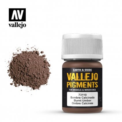 Vallejo Pigments 73110 Burnt Umber 35ml