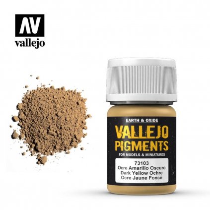 Vallejo Pigments 73103 Dark Yellow Ochre 35ml