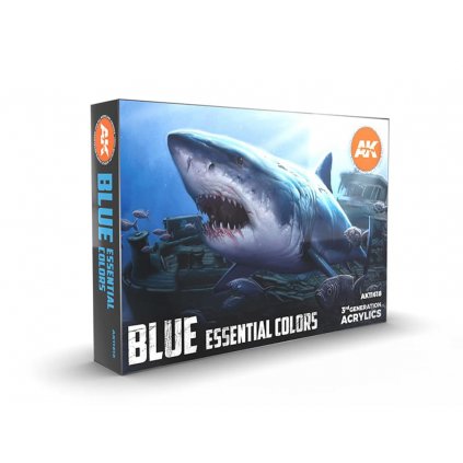 AK Acrylics 3Gen SET AK11618 BLUE ESSENTIAL COLORS 3GEN SET (6x17ml)