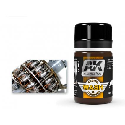AK AIR Weathering AK2033 WASH FOR AIRCRAFT ENGINE (35ml)