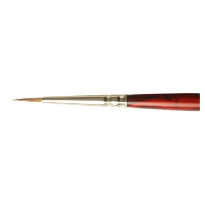 Kulatý štětec LifeColor Pure red sable s dlouhým vlasem 0