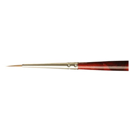 Kulatý štětec LifeColor Pure red sable s dlouhým vlasem 000