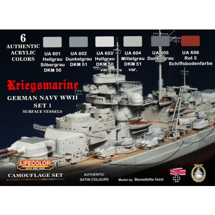 Set barev LifeColor CS09 GERMAN NAVY WWII Set barev1 Kriegsmarine