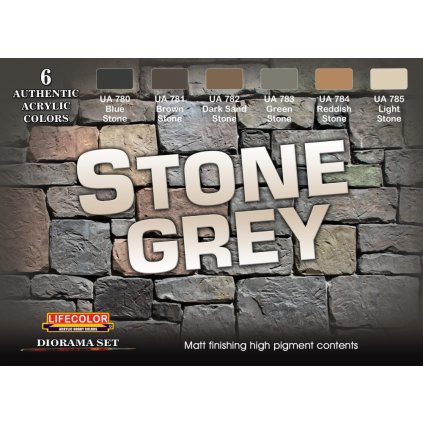 Set barev LifeColor CS40 Stone Grey