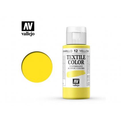 Vallejo Textile Color 40012 Yellow (60ml)