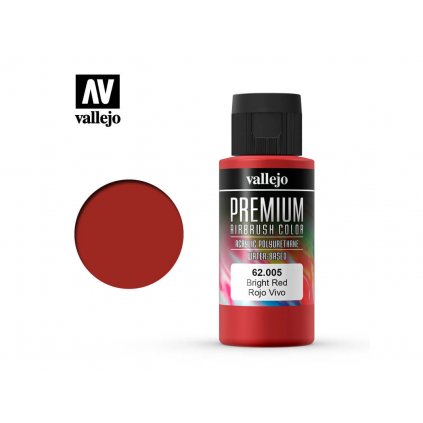 Vallejo PREMIUM Color 62005 Bright Red (60ml)