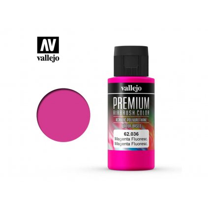Vallejo PREMIUM Color 62036 Fluorescent Magenta (60ml)