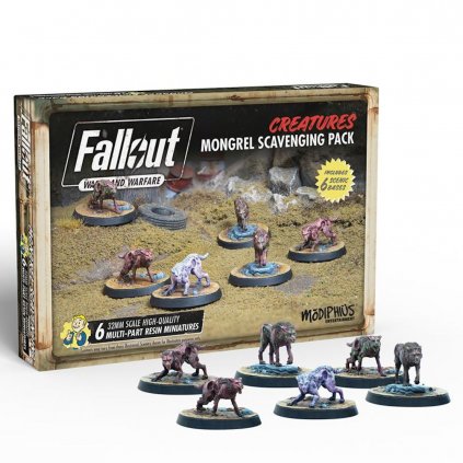 Fallout: Wasteland Warfare - Creatures: Mongrel Scavenging Pack - EN (Modiphius)