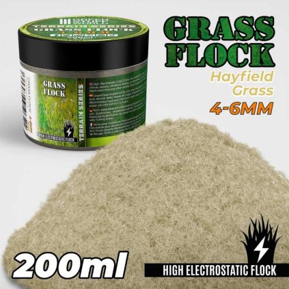 static grass flock 4 6mm hayfield grass 200 ml