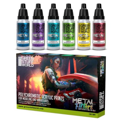 set metal filters interference colours