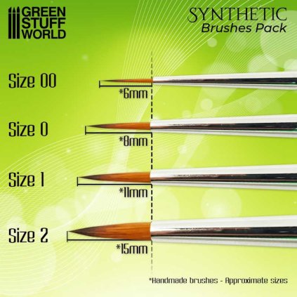 green series synthetic brush set (1)