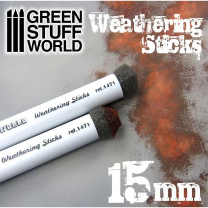 weathering sticks foam sponge brushes 15mm