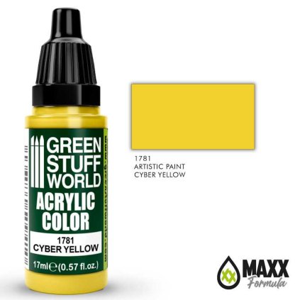 acrylic color cyber yellow