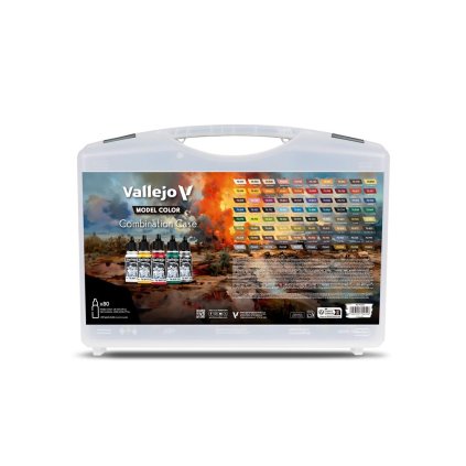 Set 80 barev - Vallejo Model Color Combination Paint Set 70254 (Vallejo)