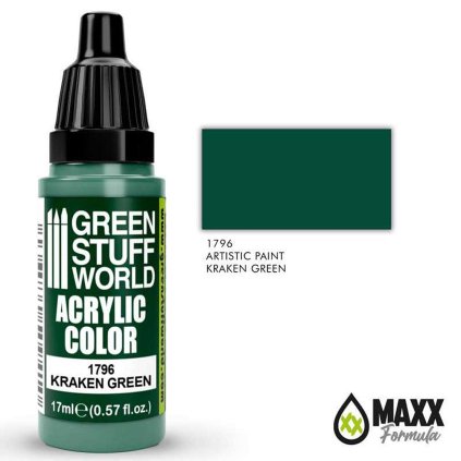 acrylic color kraken green 11zon