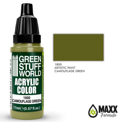 acrylic color camouflage green 11zon