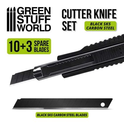 black hobby knife 10x black spare blades 11zon
