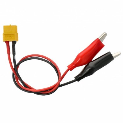 Konektor XT60 FEMALE na krokodýlky - 14AWG 30cm