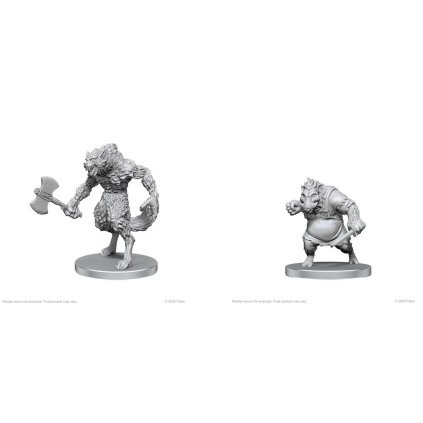 Pathfinder Battles Deep Cuts Miniatures: Werewolf & Wereboar