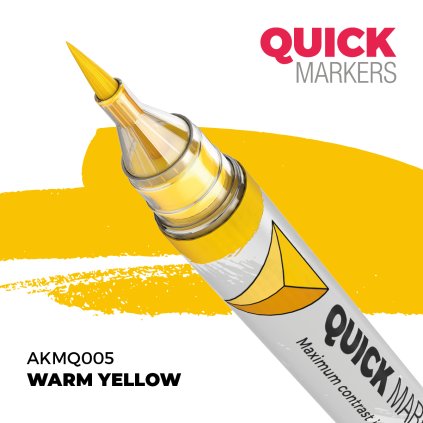 WARM YELLOW - QUICK MARKER - modelářský fix AKMQ005 (AK Interactive)