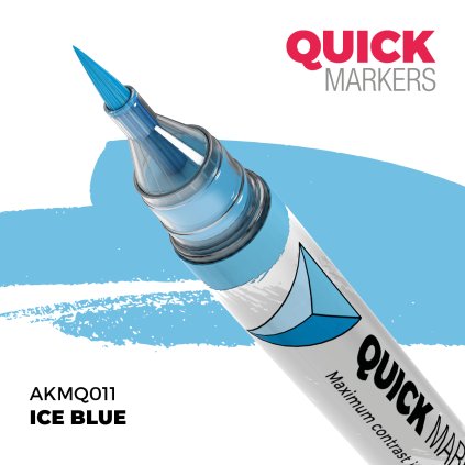 ICE BLUE - QUICK MARKER - modelářský fix AKMQ011 (AK Interactive)