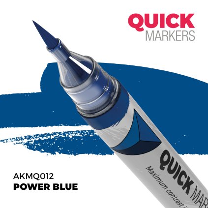 POWER BLUE - QUICK MARKER - modelářský fix AKMQ012 (AK Interactive)